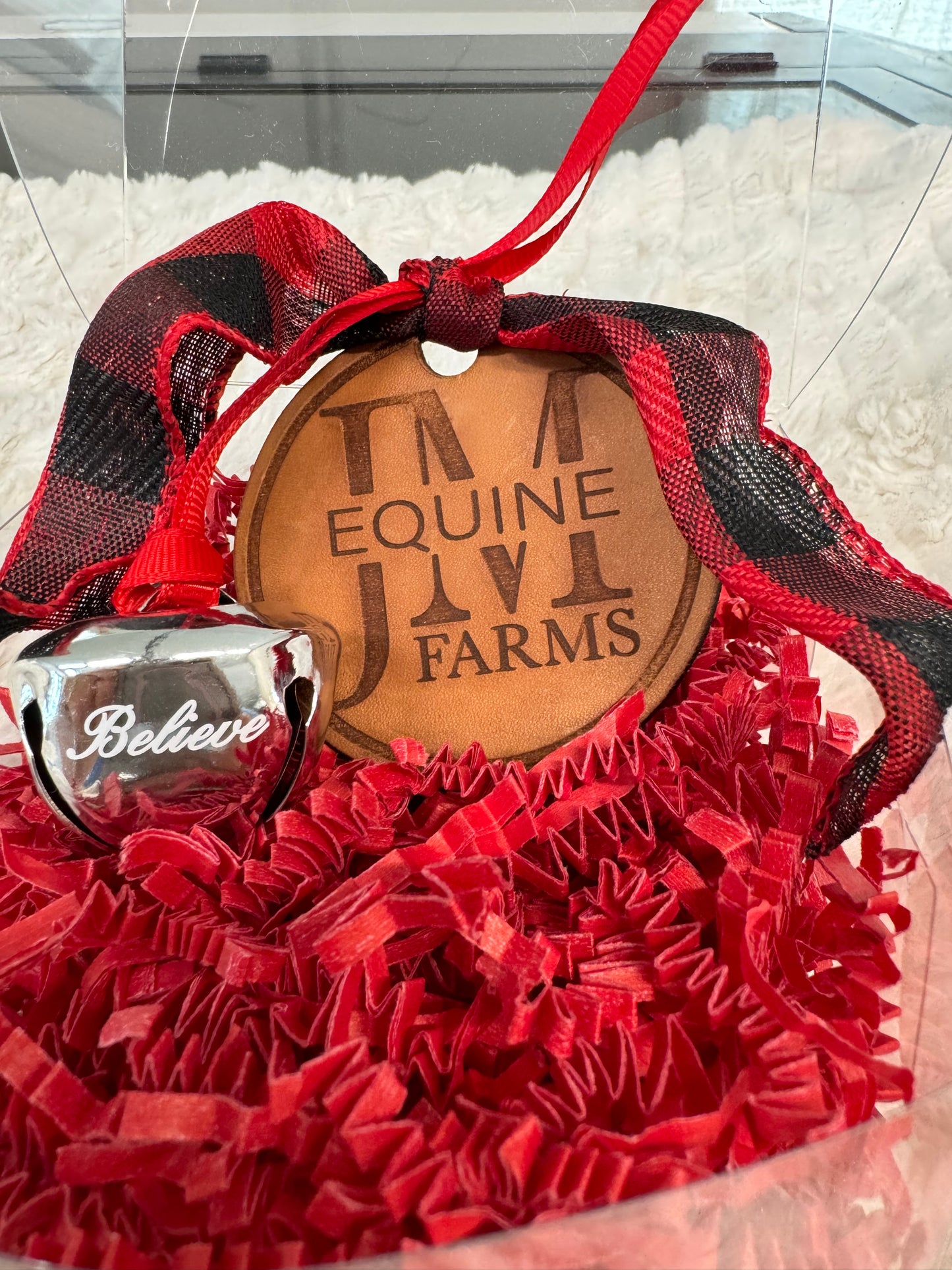 Genuine Leather Custom Engraved Ornament (With Logo or Brand)