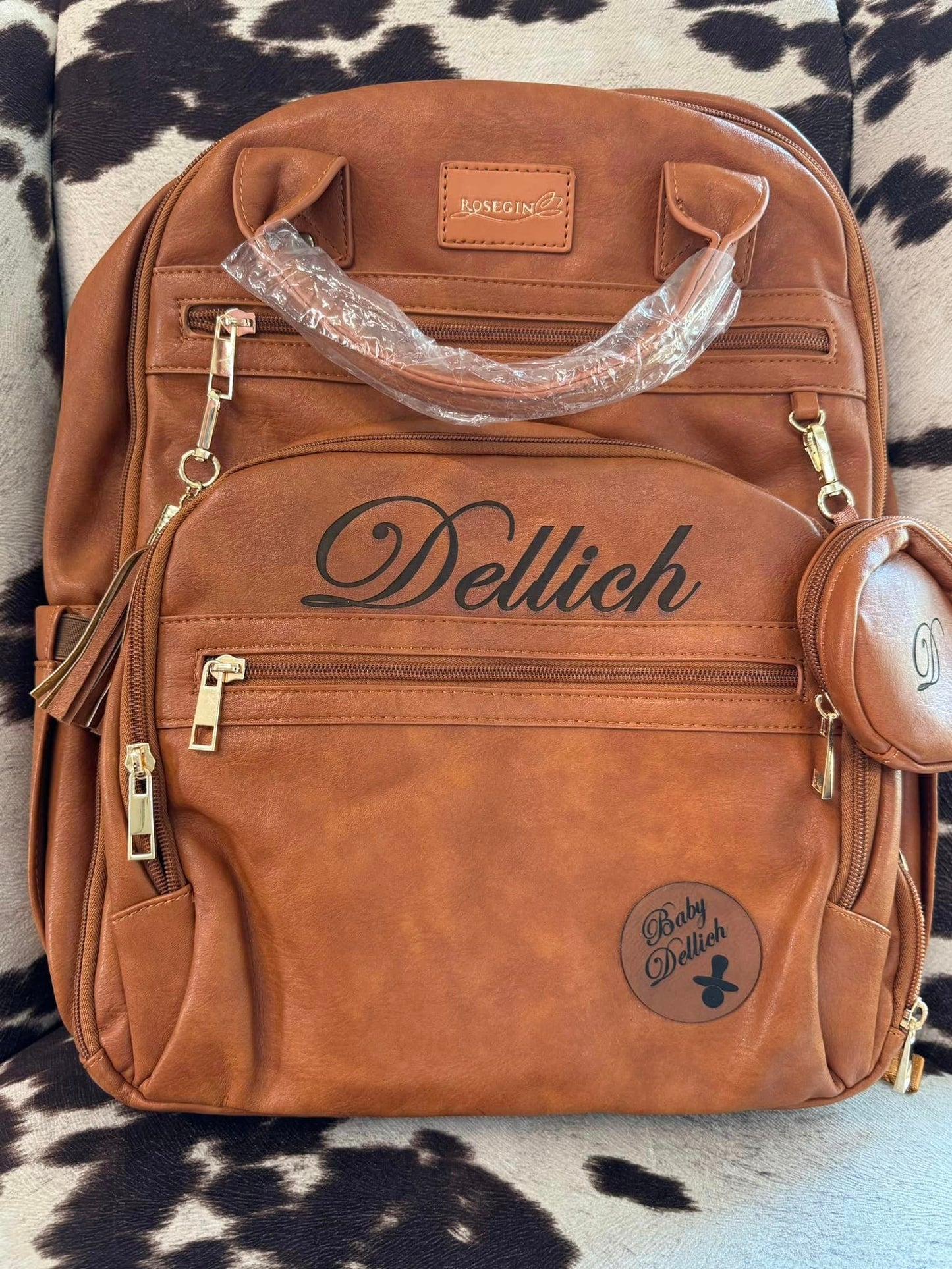 Leather Diaper Bag