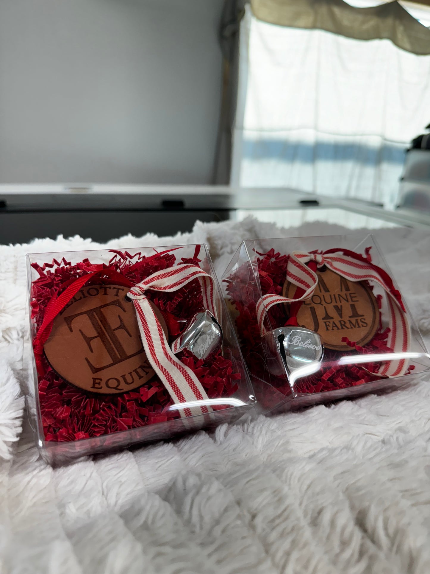Genuine Leather Custom Engraved Ornament (With Logo or Brand)