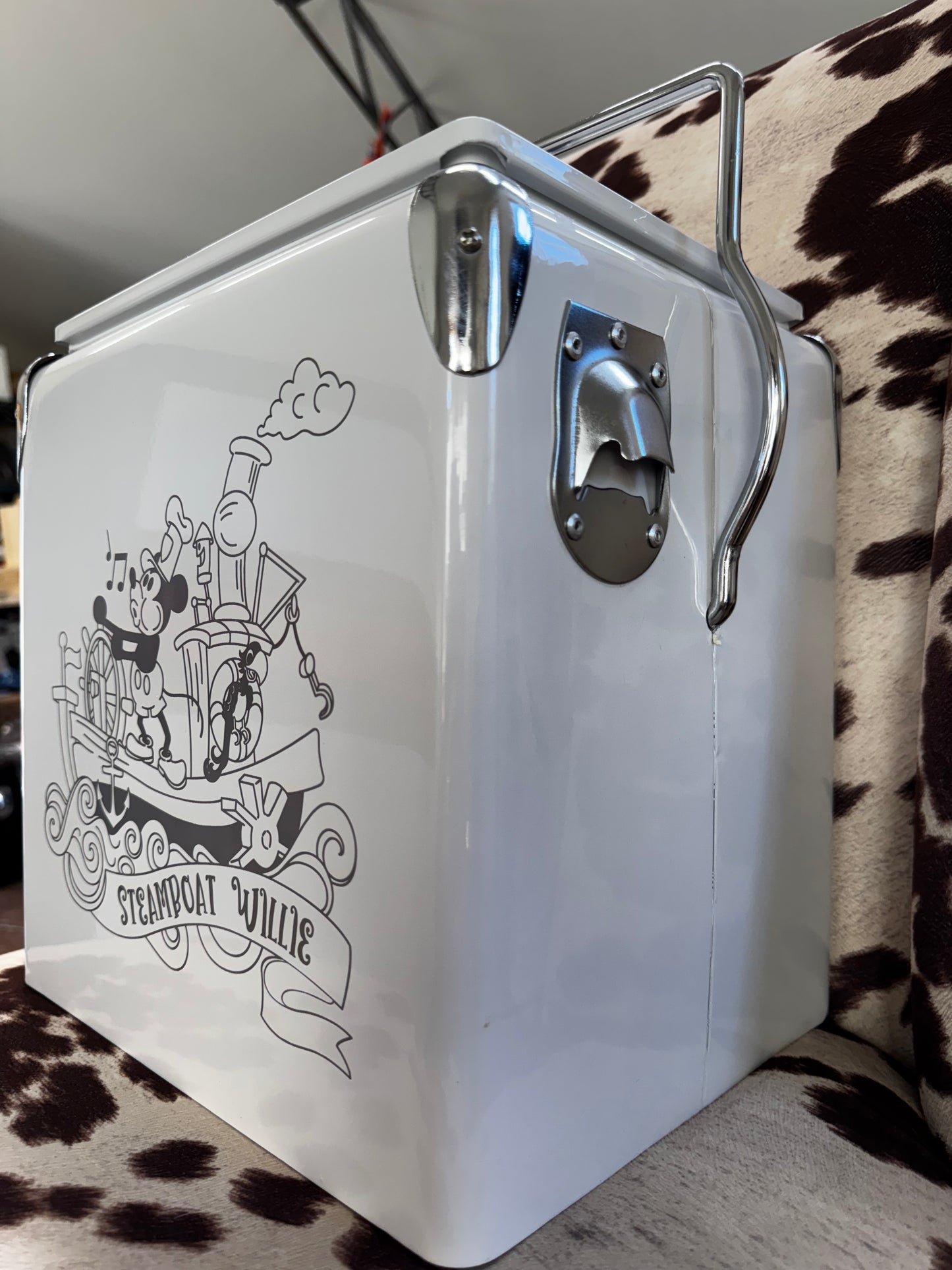 14qt Vintage Metal Cooler