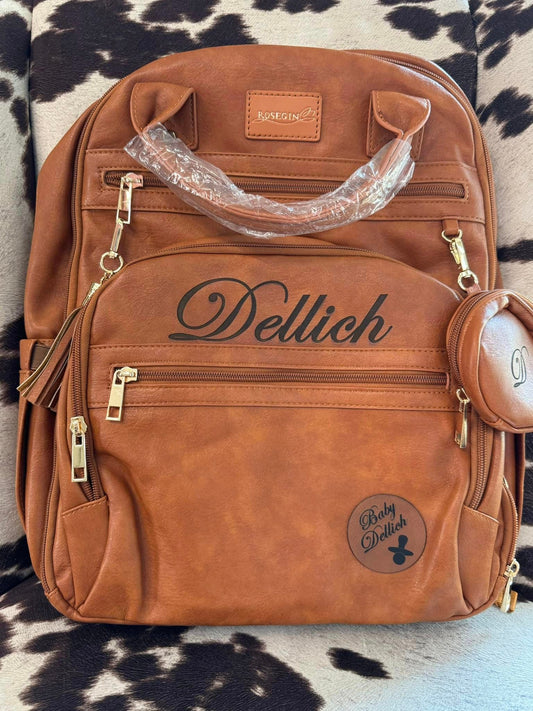 Leather Diaper Bag