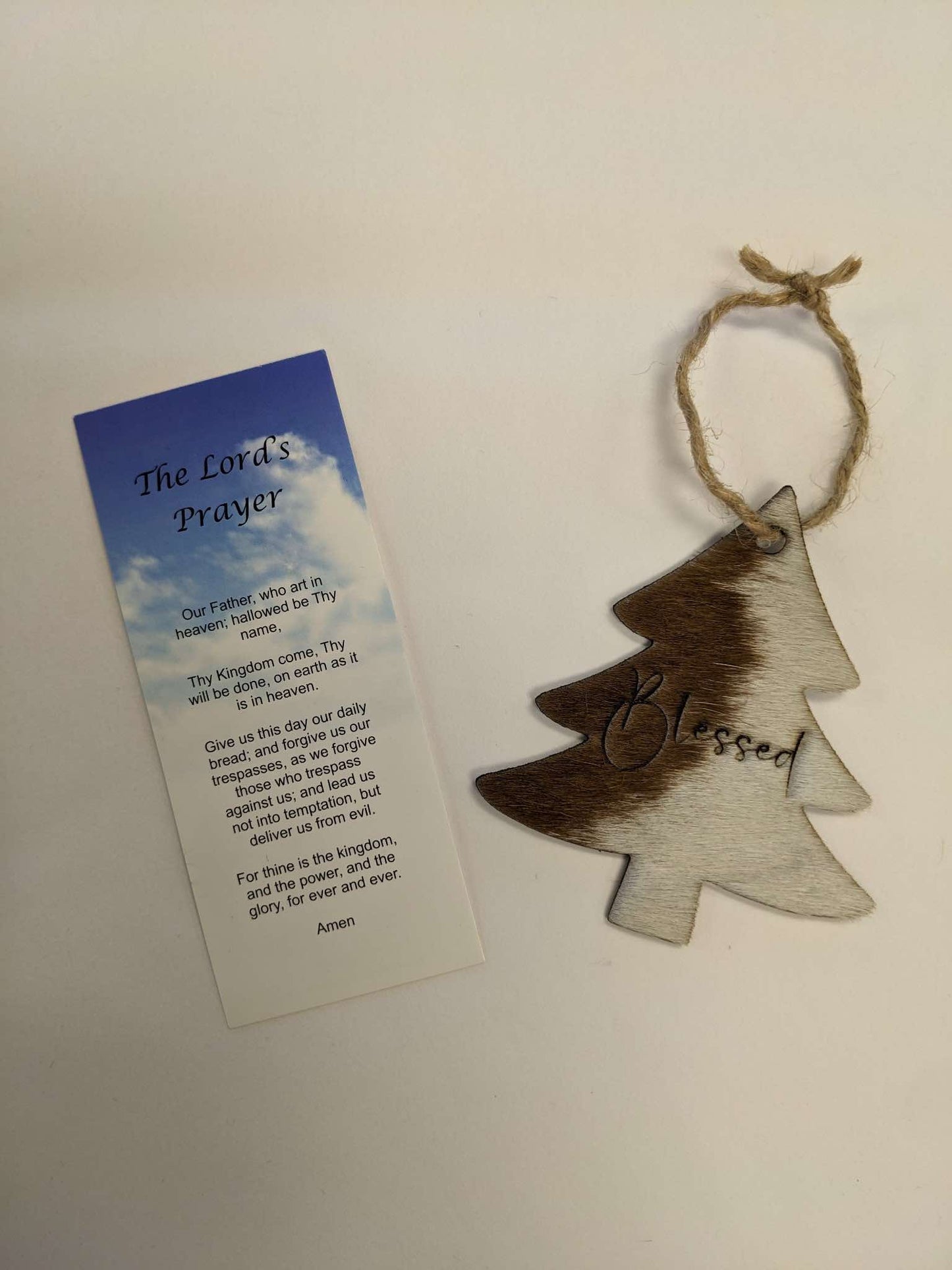 Cowhide Tree Ornament