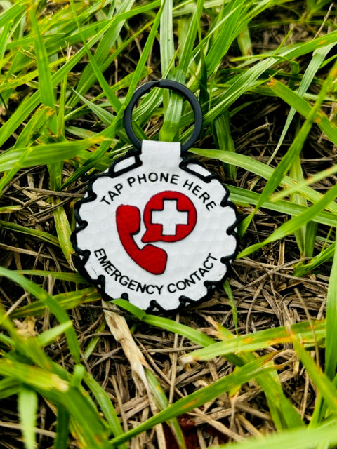 Emergency Contact Keychains